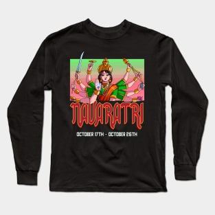 Navaratri Goddess Durga Hinduism Long Sleeve T-Shirt